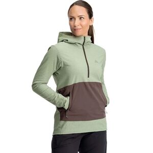 7mesh Chilco Anorak Quarter Zip Hooded Pullover Fern Green Sz L